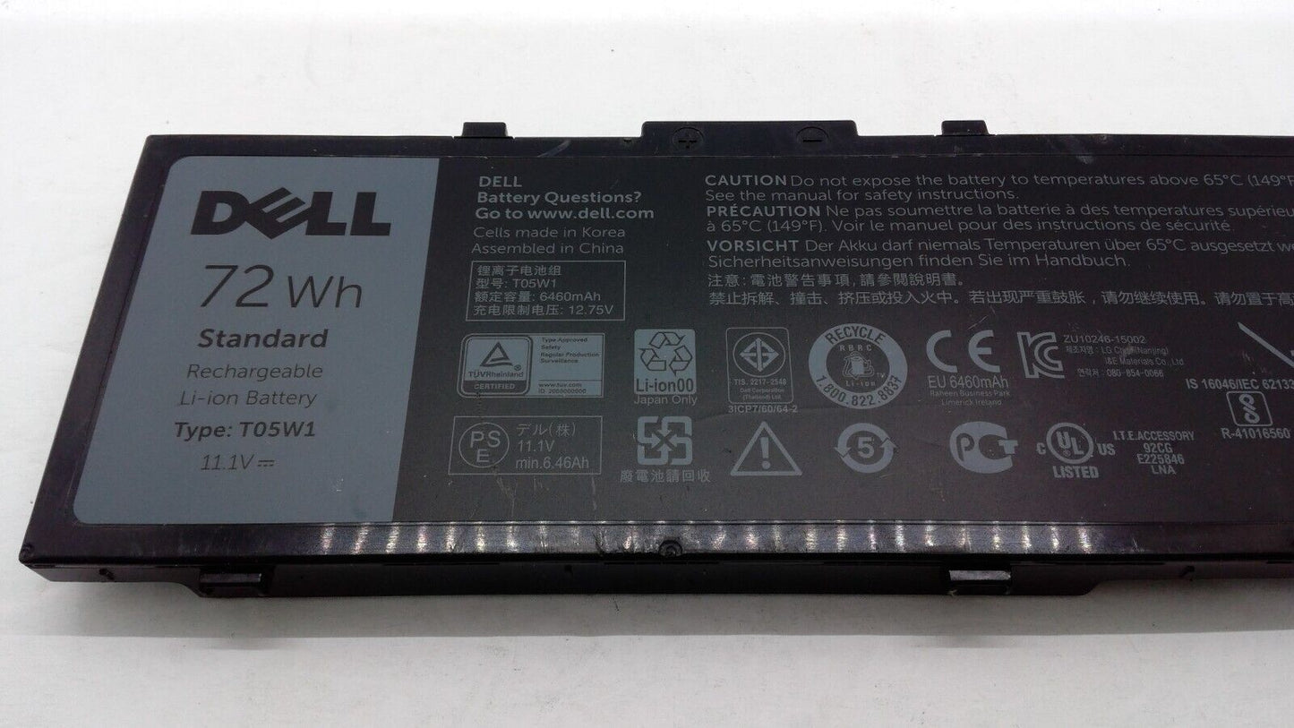 Dell Battery T05W1 For Dell Precision 7710 M7710 0FNY7 451-BBSE GR5D3 11.1V 72Wh