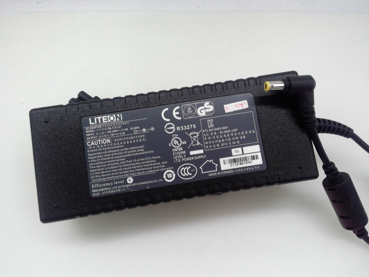 Genuine Liteon PA-1131-07 AC Power Adaper 19V 6.3A 120W 5.5 *2.5mm Power Supply