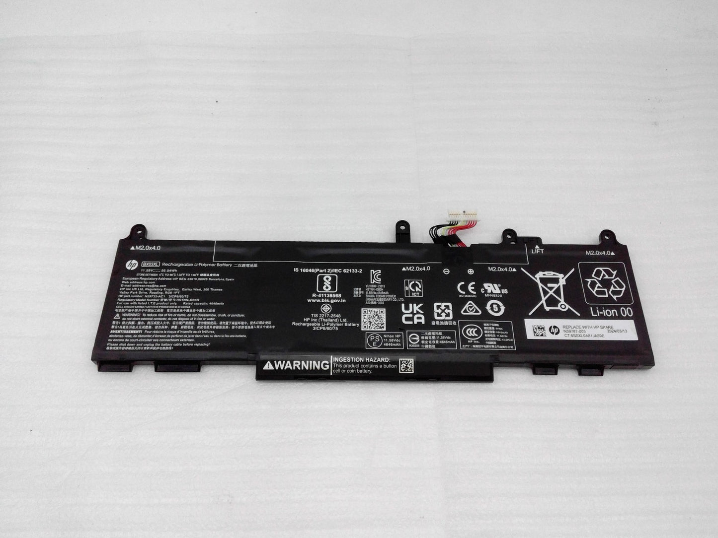 Genuine HP EliteBook 840 G11 14"  Laptop Battery 11.58V 56.04Wh 4646mAh BX03XL