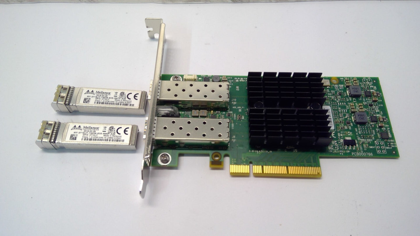 Dell Mellanox CX322A Connectx-3 2-Port 10Gbps PCI-E Network Adaptor 019RNV w/SFP