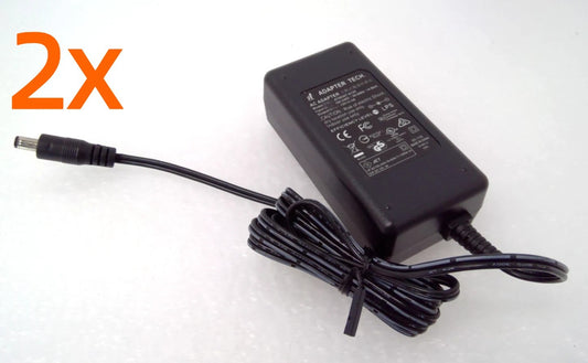 Lot of 2 Adapter Tech ATS036T-A120 Power Supply AC/DC Adapter 24V 3A