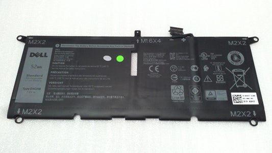 Genuine Dell Battery DXGH8 for XPS 13 9370 9380 Inspiron 5390 5391 7490 52Wh