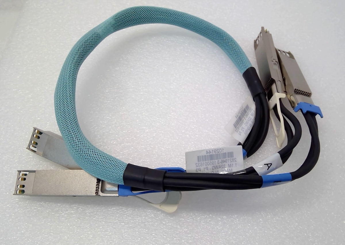 TE Connectivity 2821946-3 2X800G 2OSFP to 2x800G 2OSFP DAC Cable 1.1m 32AWG READ
