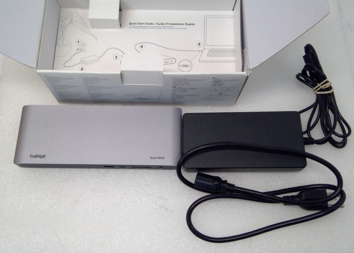 CalDigit USBCHDMIDOCK-US-AMZ Docking Station In Box w/ Power Supply