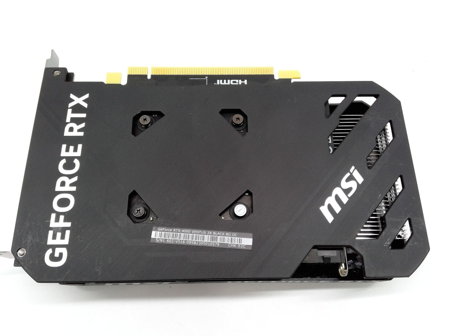 MSI GeForce RTX 4060 VENTUS 2X BLACK 8G OC 8GB GDDR6 Graphics Card GPU