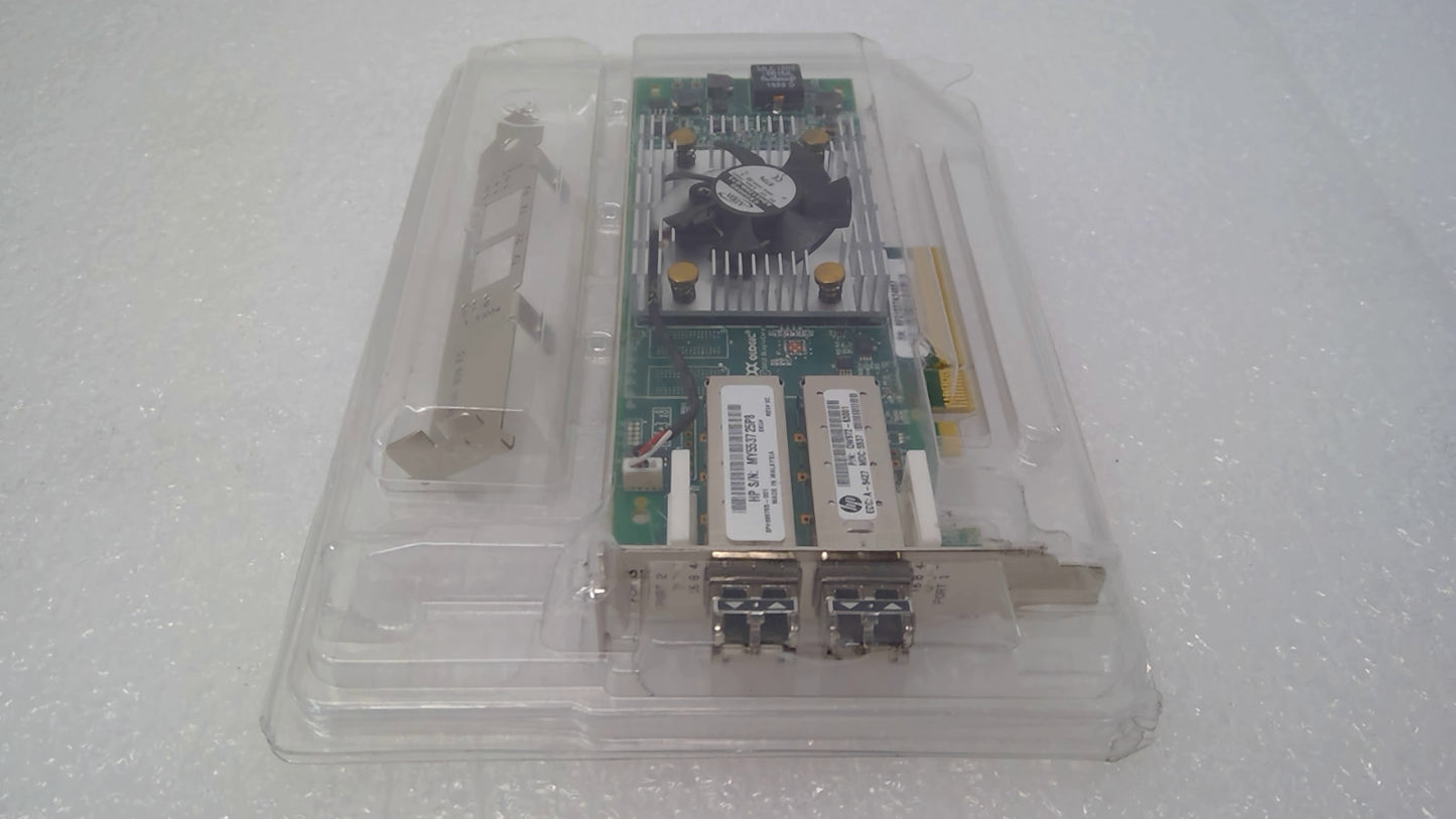 OPEN HP QLogic QLE2662 16Gb SFP+ Dual Port HBA FC PCIe QW972-63001 w/16G SFP+