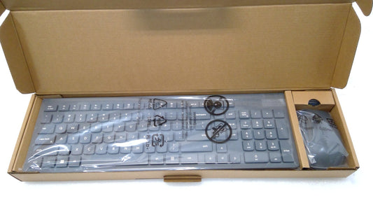 NEW Lenovo KB203W - Wireless Keyboard & Mouse (Grey)