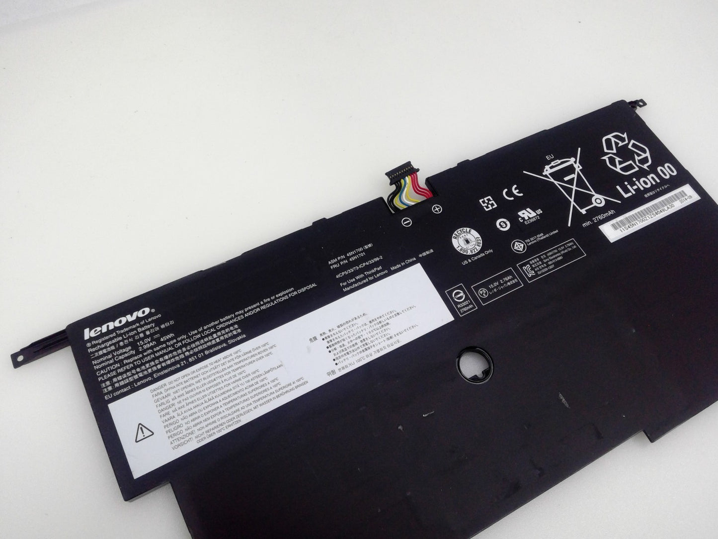 Original 45N1700 45N1701 Battery for Lenovo ThinkPad X1 Carbon Gen 2 20A7 20A8