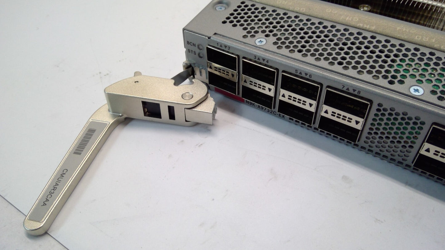 Cisco N9K-X9732C-EX 32-Port 100G QSFP28 Nexus 9500 Module Mount Bracket Damaged