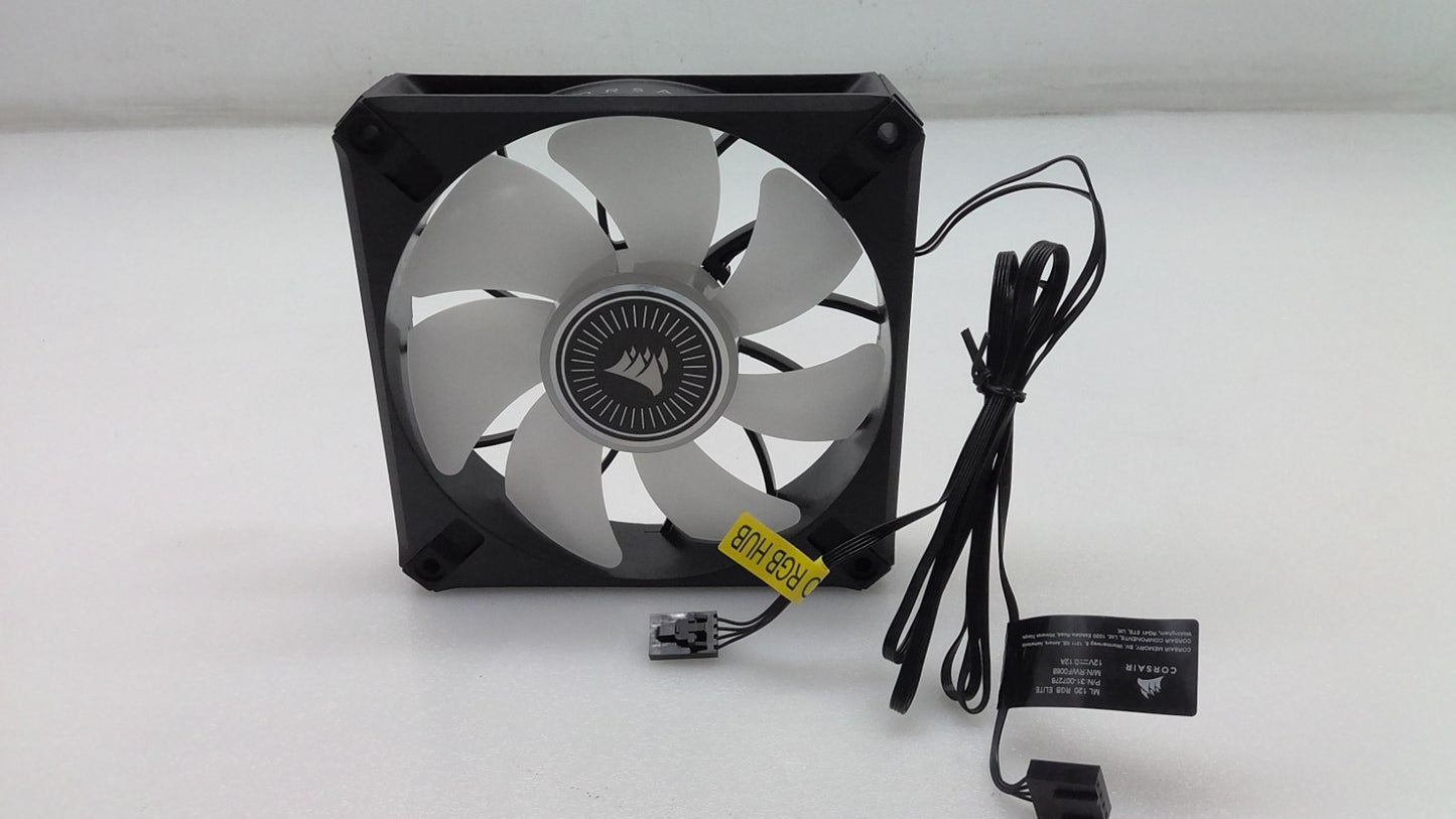 Corsair RWF0068 ML RGB Multicolor Cooling Fan Black 12VDC 0.12A 4-Pin 31-007278