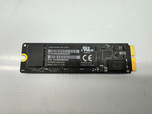 lot of 2 Apple 128GB SSD for Macbook model MZ-JPV128R/0A2 SD6PQ4M-128G-1021
