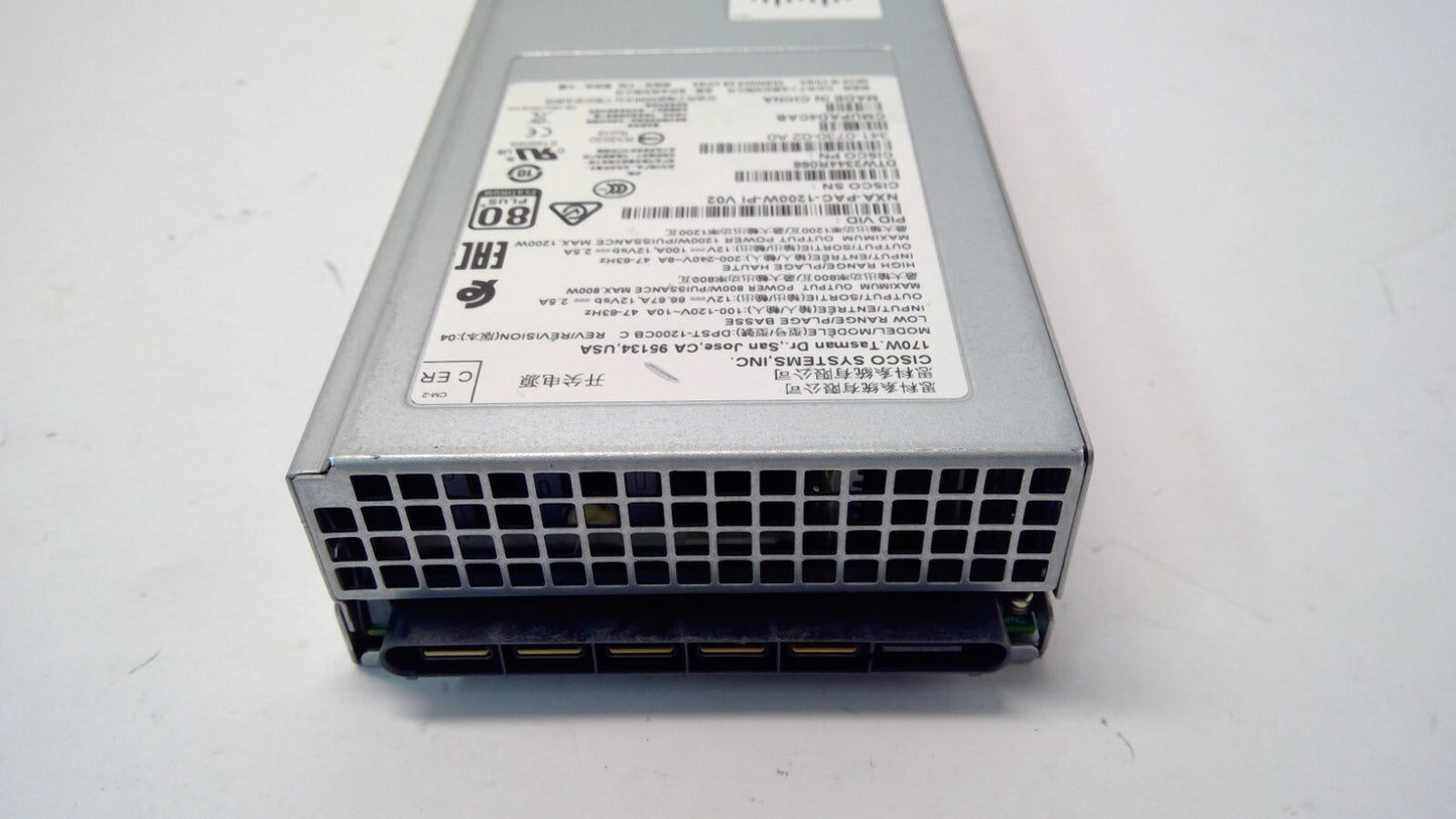 Cisco NXA-PAC-1200W-PI DPST-1200CB 1200W Power Supply 341-0730-02