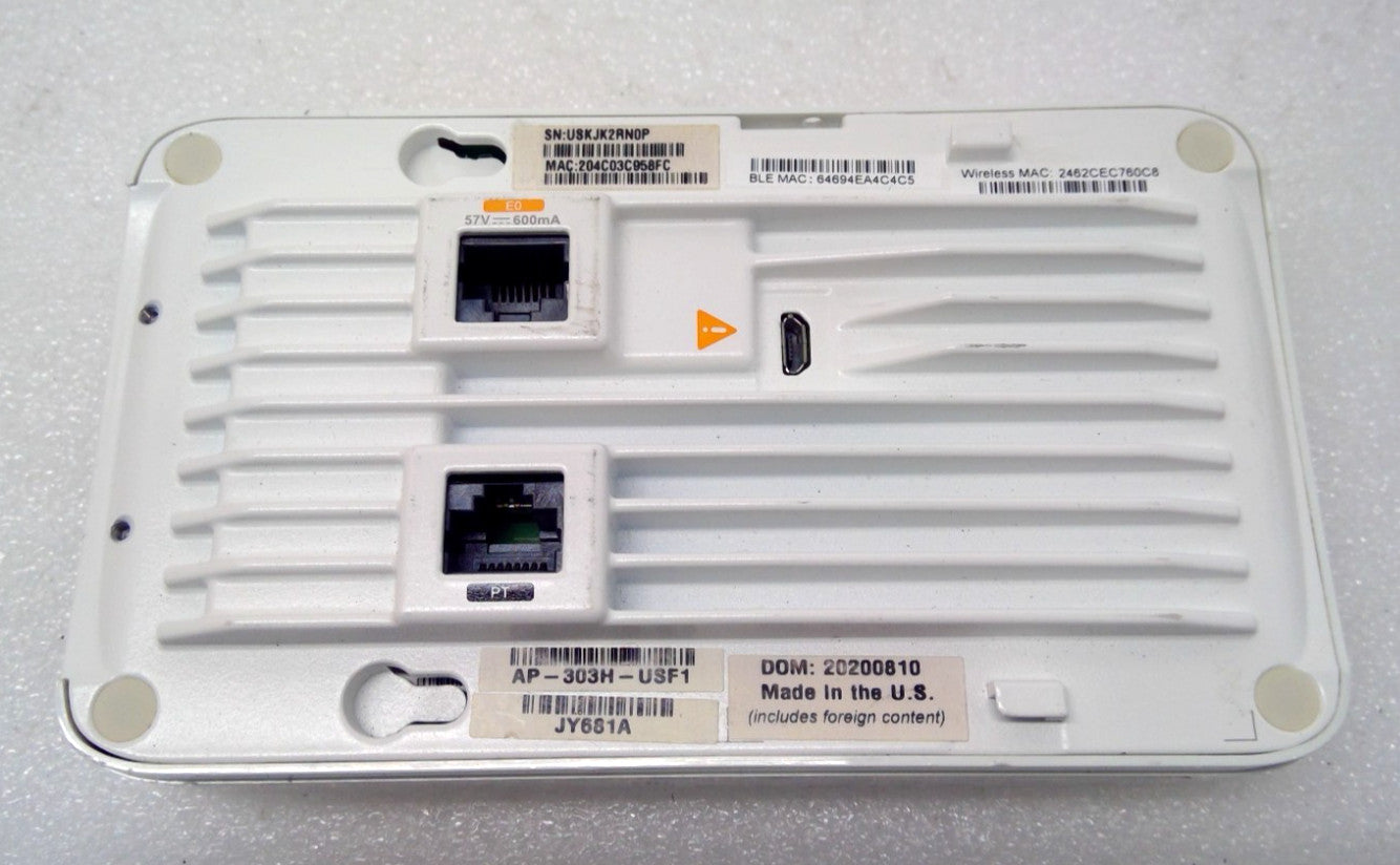 *LOT OF 10* HPE Aruba AP-303HR-US APINH303 Dual-radio Wireless Access Point