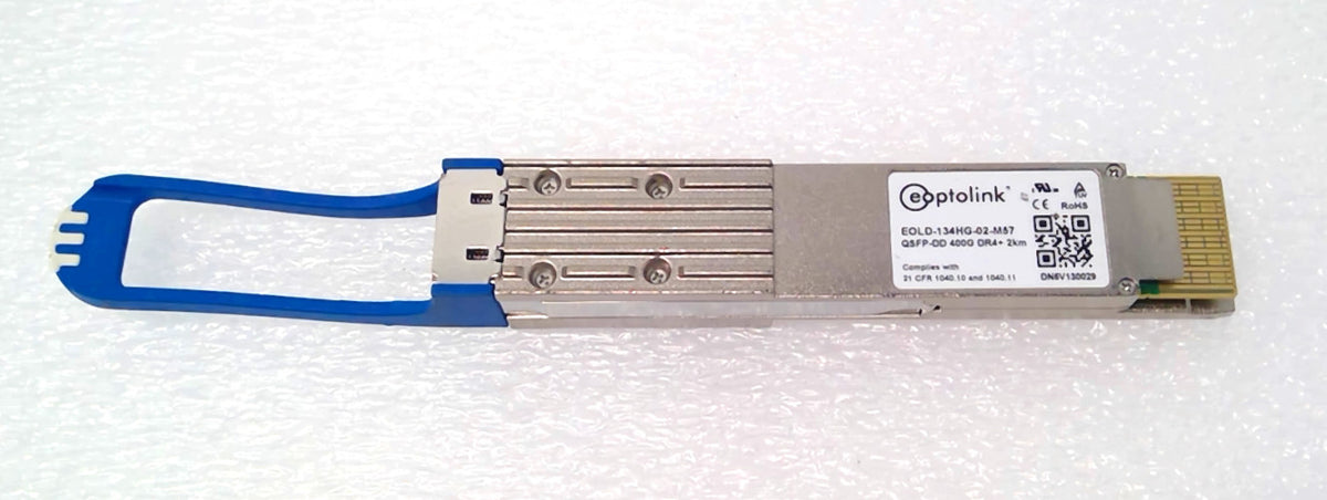 EOPTOLINK EOLD-134HG-02-M57 QSFP-DD MPO 400G DR4+ 2KM Transceiver Module.