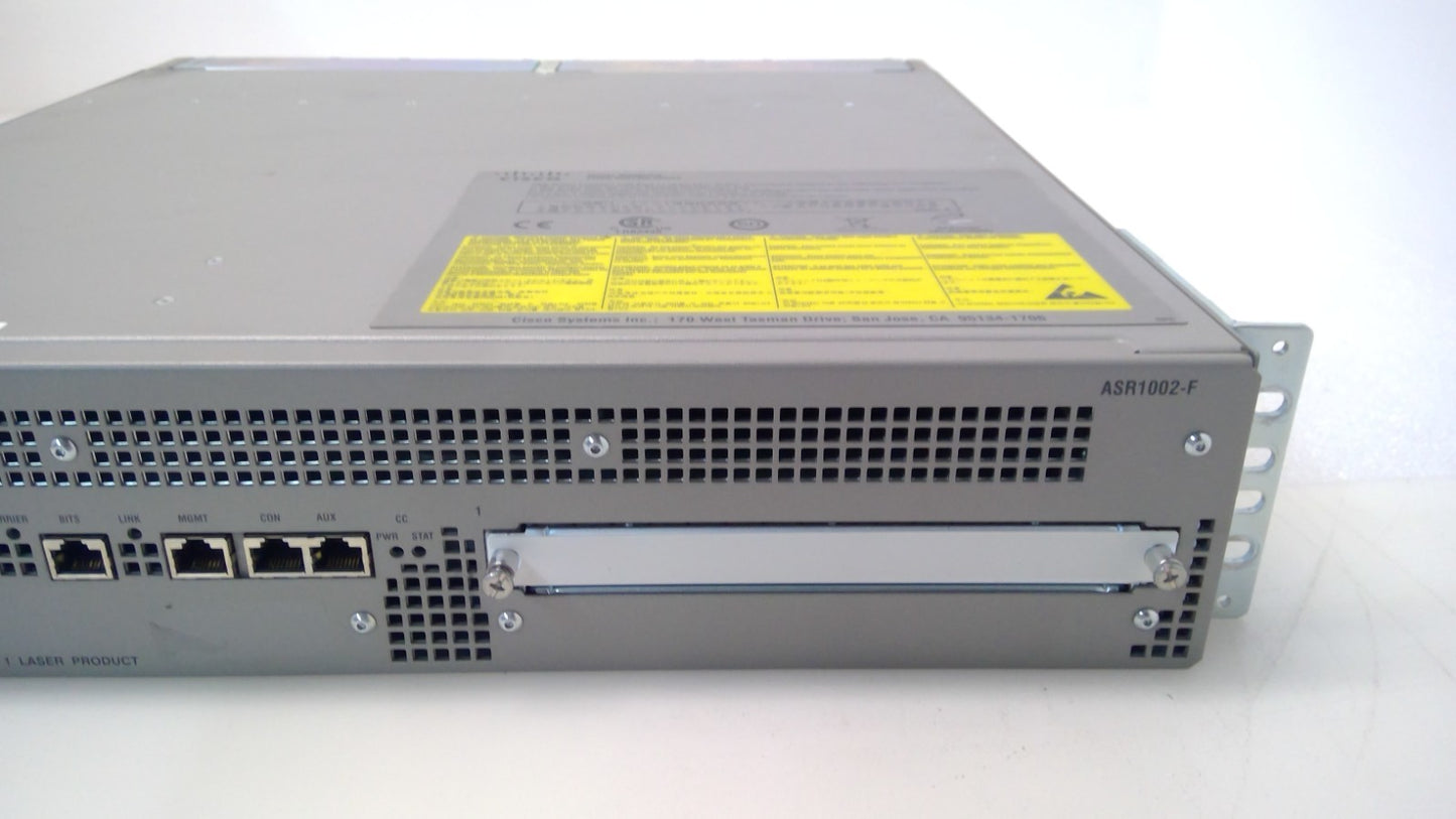 Cisco ASR1002-F with 4x GigE Ports Integrated ESP-2.5 RP1 SIP-10 Dual AC TESTED