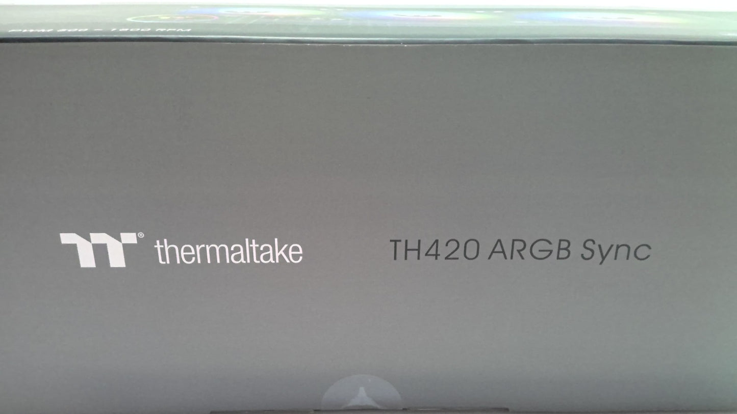 Thermaltake TH420 CL-W367-PL14SW-A ARGB Sync V2 CPU Liquid Cooler 500-1800 RPM