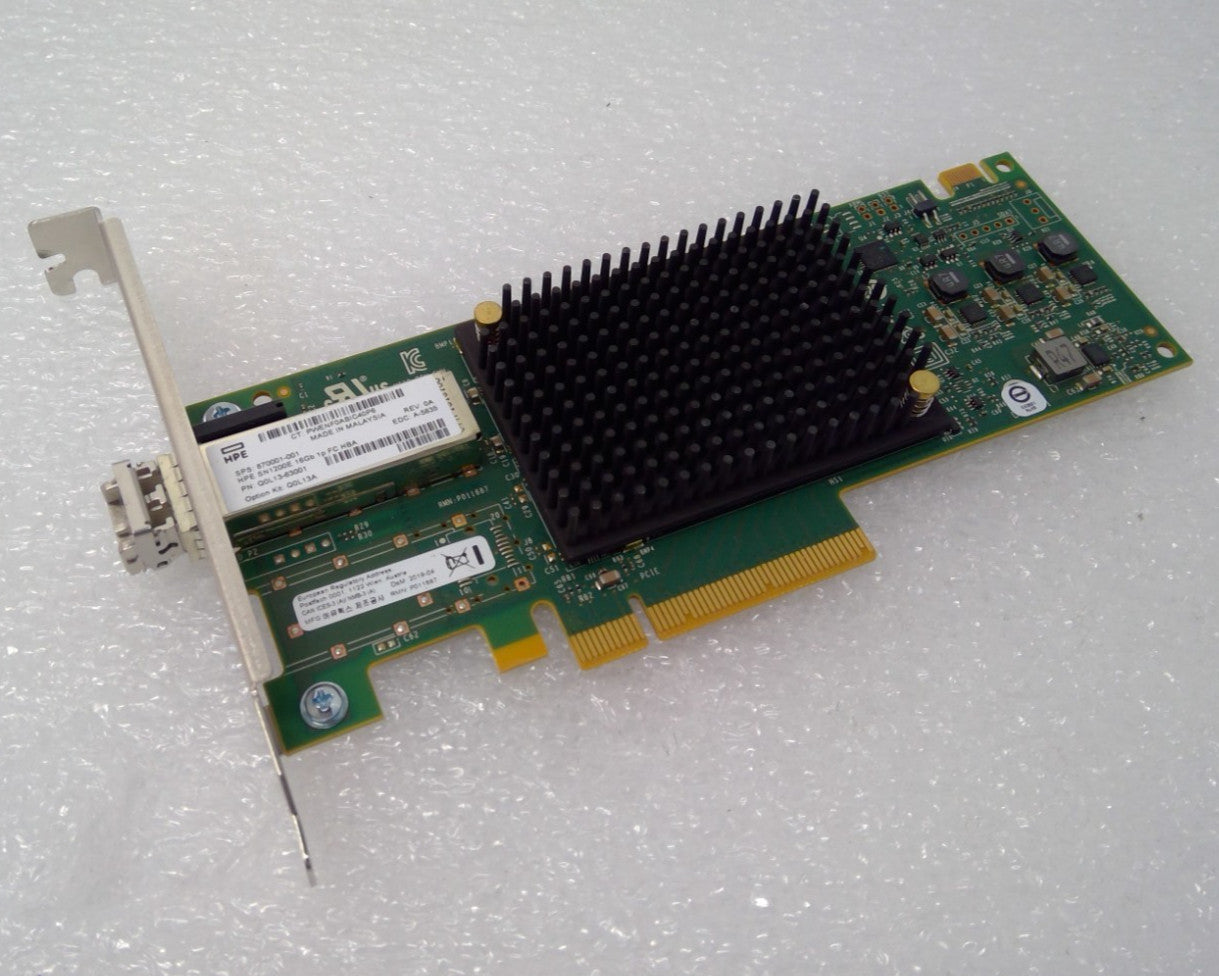 HPE Q0L13A SN1200E 16Gb 1 Port Fibre Channel HBA 870001-001  W/1x16G SFPP