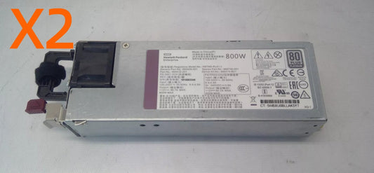 LOT OF 2 HP 800W PSU Netzteil HSTNS-PL41-1 HSTNS-PC41-1 HSTNS-PD41-1 866730-001