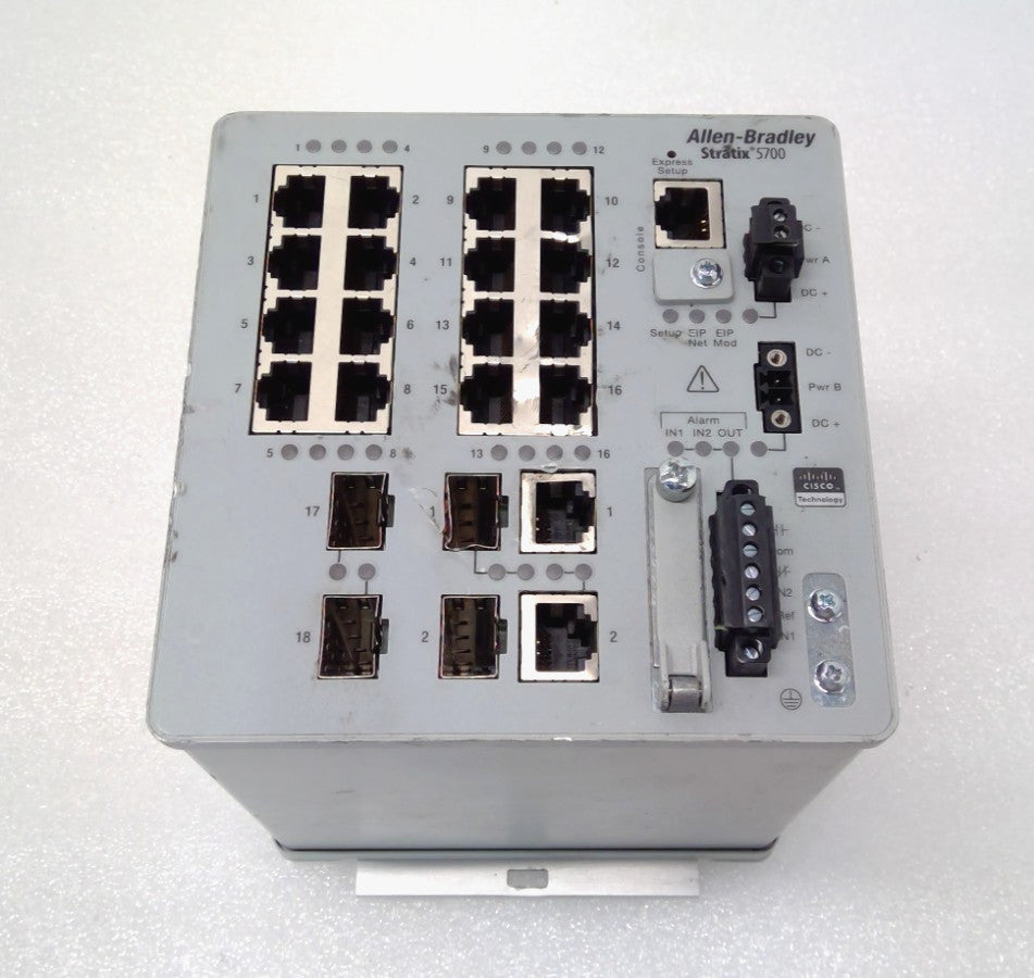 ALLEN BRADLEY 1783-BMS20CGN STRATIX 5700 ETHERNET SWITCH SER. A*READ DETAIL*