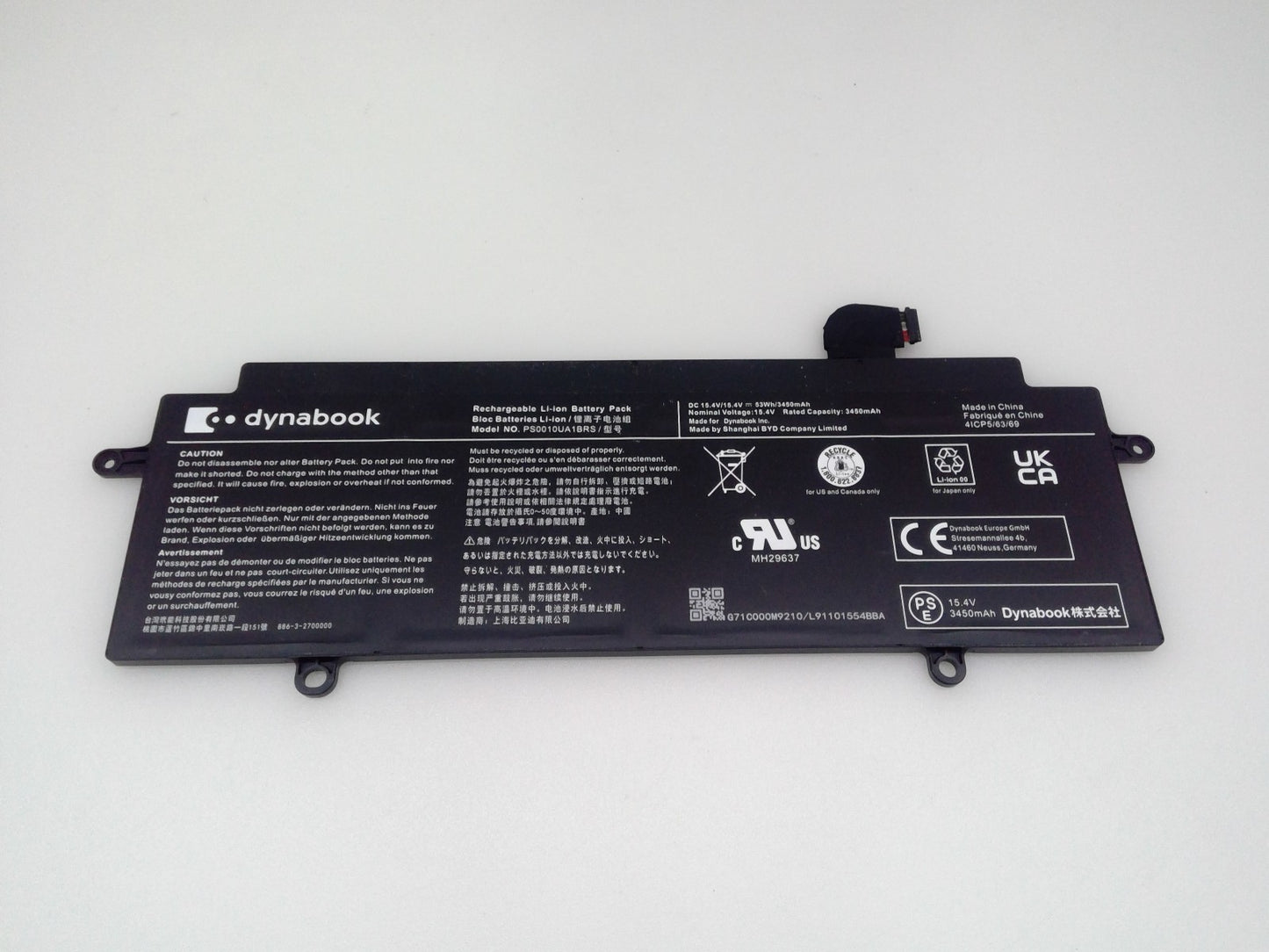 OEM PS0010UA1BRS 15.4V 53Wh Battery for Toshiba  Dynabook P000833340 X30W