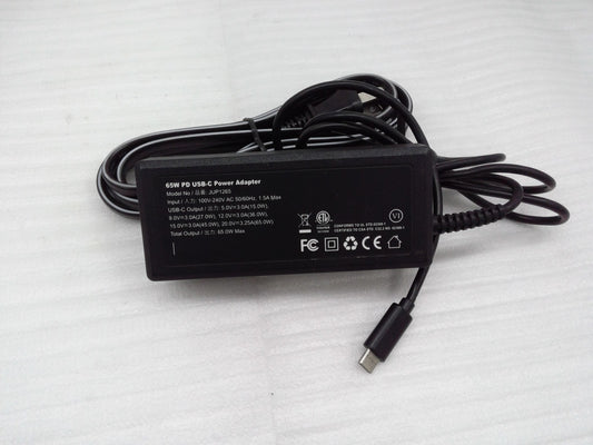 GENUINE J5create 65W PD 20V 3.25A  UBC-C Power Adapter JUP1265