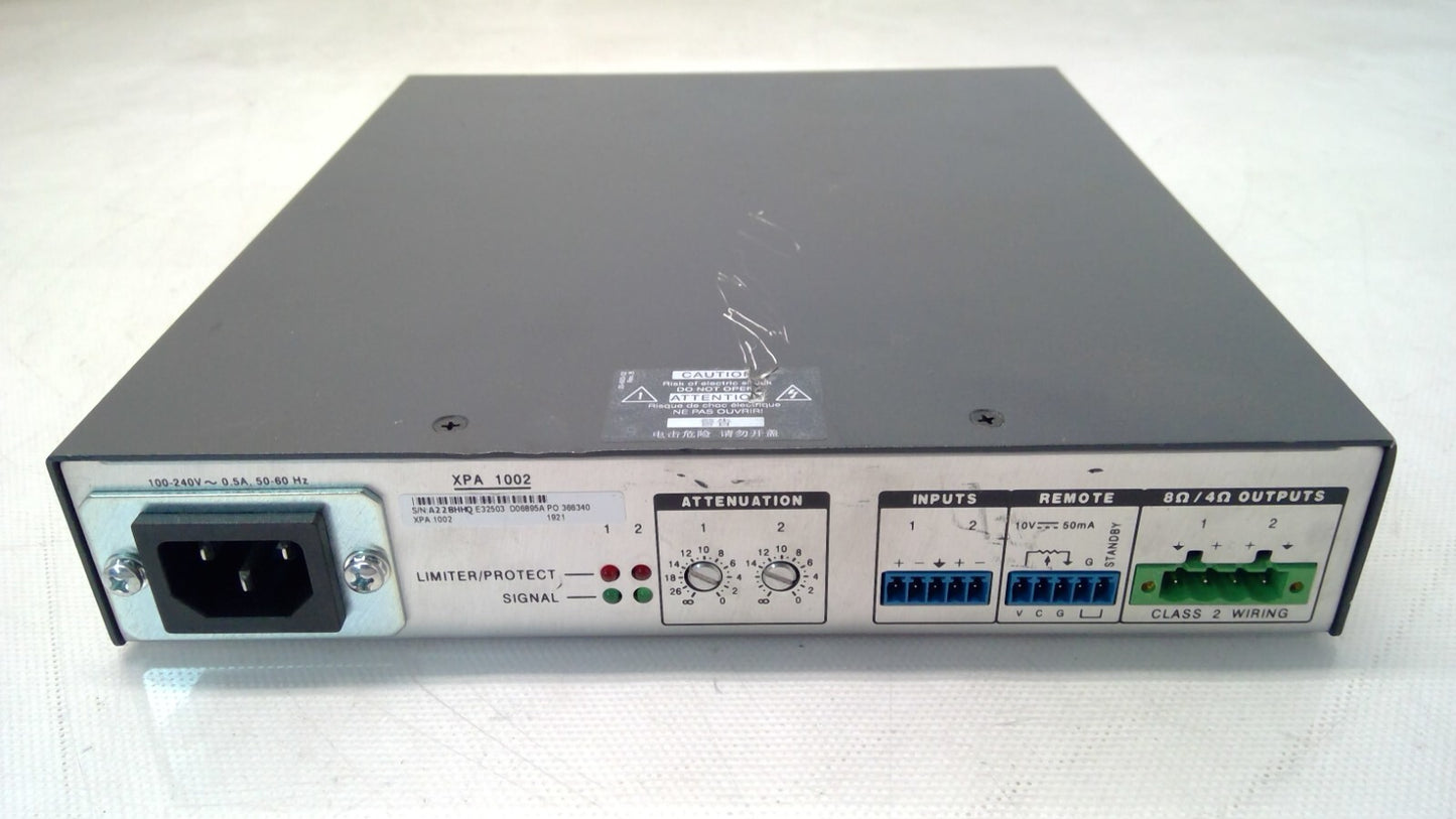Extron XPA 1002 Power Amplifier Two Channel Low Impedance Amplifier