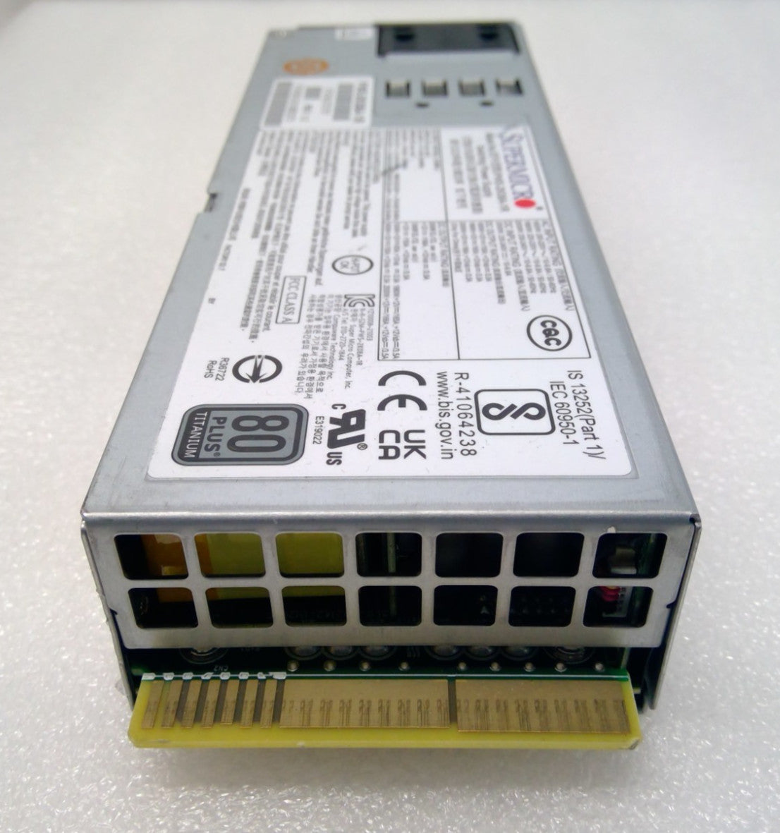 Supermicro 2000W 80+ 1U Titanium Redundant Power Supply PWS-2K08A-1R