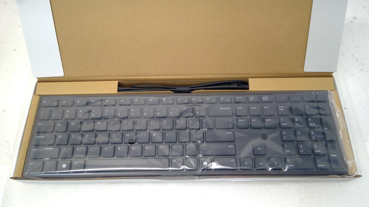 OPEN BOX Dell KB525C Wired Collaboration Keyboard USB C w/ USB A Adapter Black