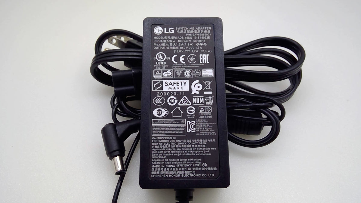 Genuine LG EAY65889901 ADS-45SQ-19-3 19V 1.7A 32.3W Monitor Power Adapter