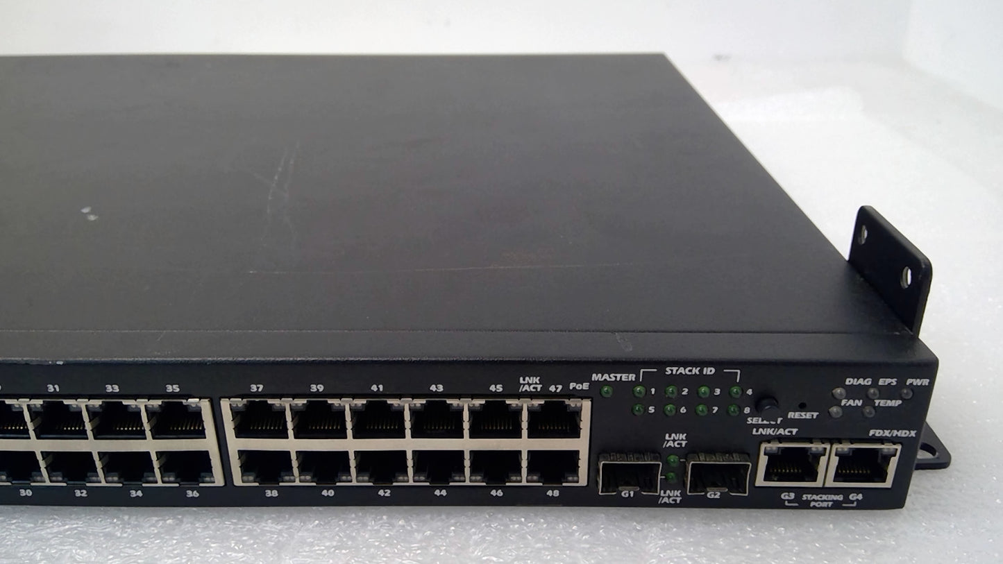 Dell PowerConnect 3548P 48-Port Ethernet 2xSFP PoE Network Switch W/POWER CORD