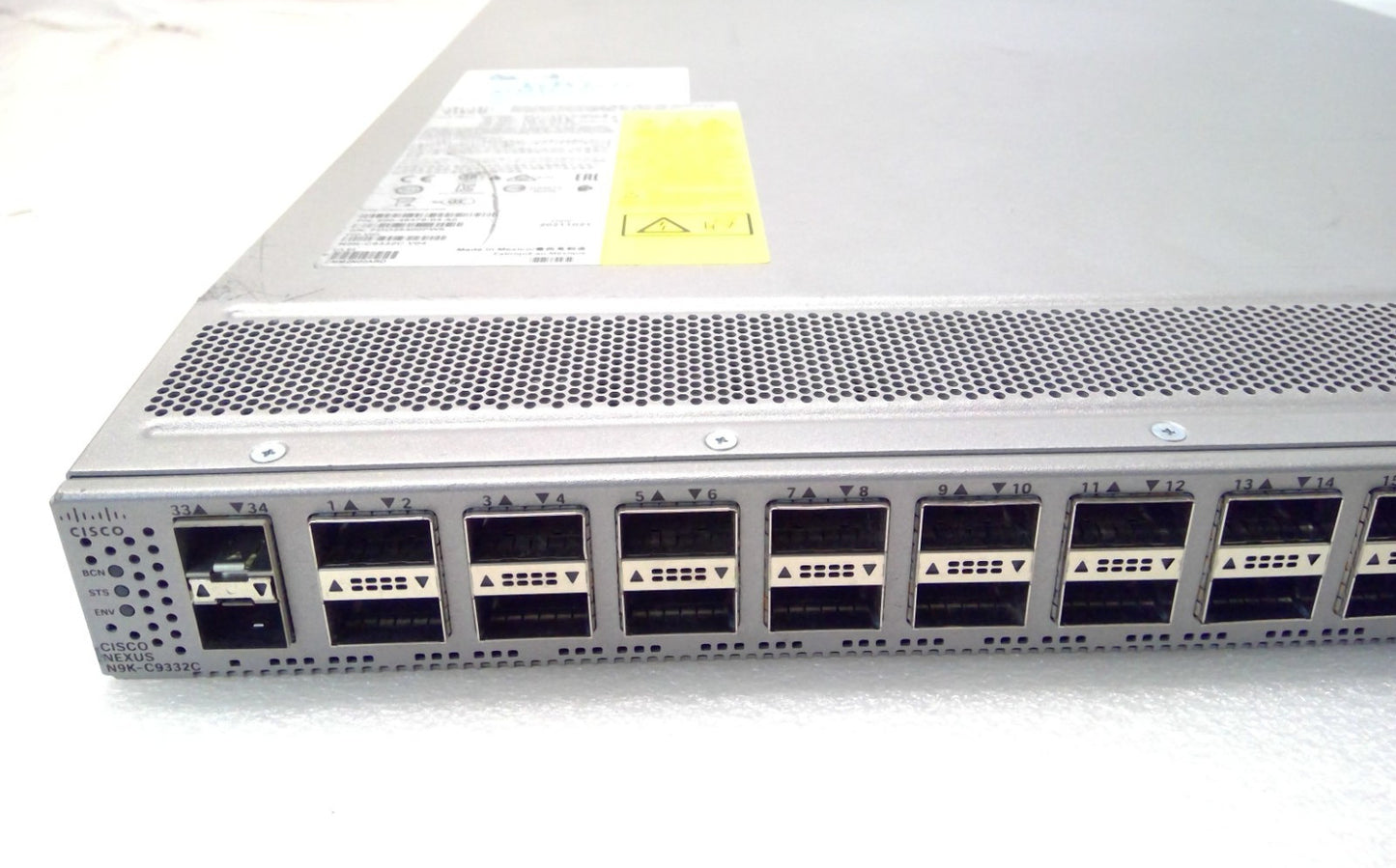 CISCO NEXUS N9K-C9332C NETWORK SWITCH 32-Port 10/100G