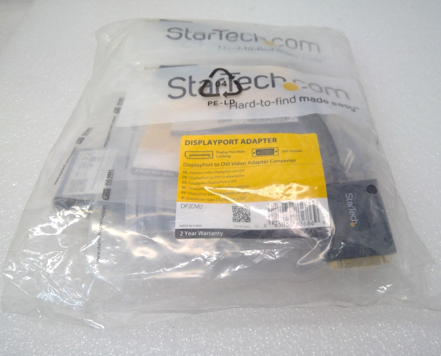 LOT OF 10 StarTech DisplayPort to DVI Converter Cable DP to DVI Adapter DP2DVI2