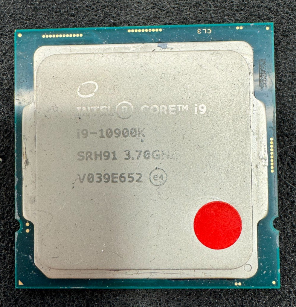 For Parts Intel Core i9-10900K SRH91 Desktop Processor 3.7 GHz,10-Core,20-Thread