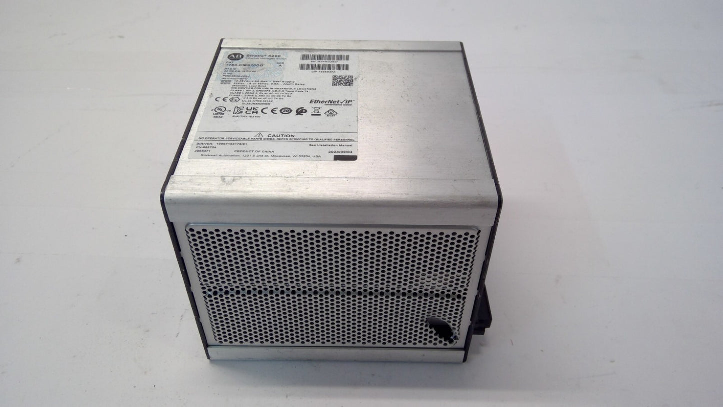 Allen Bradley 1783-CMS20DB Stratix 5200 Managed EtherNet Switch *READ*