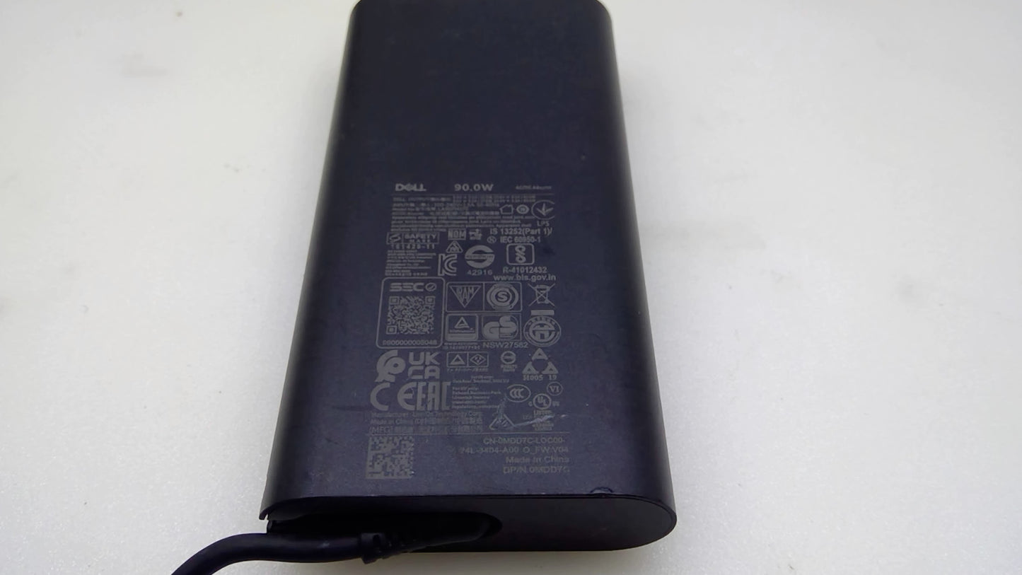 Genuine Dell 90W USB-C AC Adapter Laptop Charger w/ Power Cord OEM