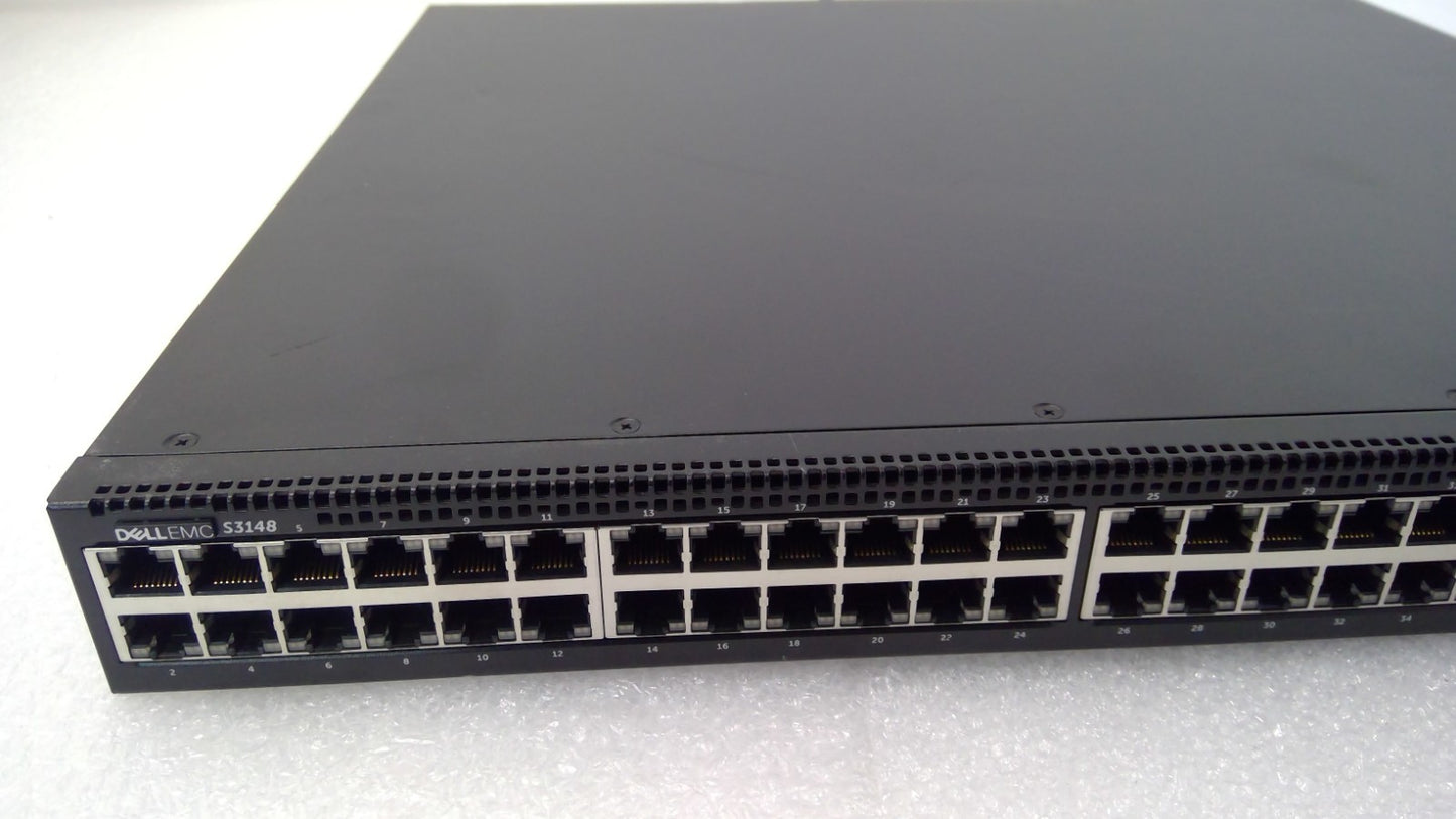 DELL EMC E07W S3148 48 Port  1GbE 2P 10GbE SFP+ Network Switch NO PSU