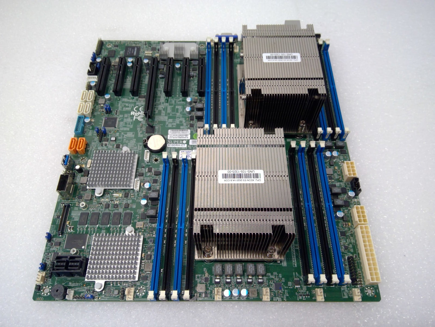 Supermicro X10DRH-CT Intel LGA2011 ATX Motherboard W/Headsink &2 Xeon E5-2640 V4