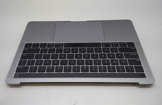 Apple MacBook Pro 13” A1989 Palmrest Top Case Cover Keyboard  Battery Gray