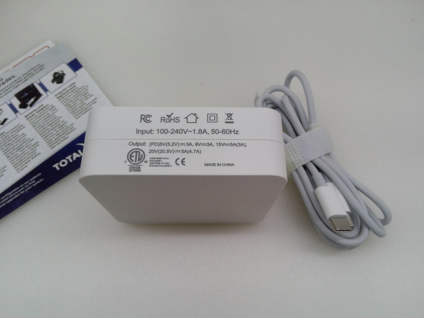 New /Sealed Total Micro W036 100W(96W) USB-C Power Adapter MX0J2AM/A-TM