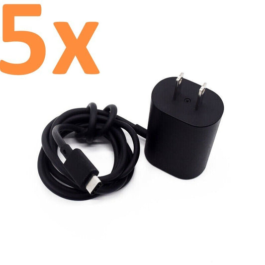 Lot of 5 - Microsoft USB-C Charger 5v 3.0A Power Supply AC Adapter AC-100U