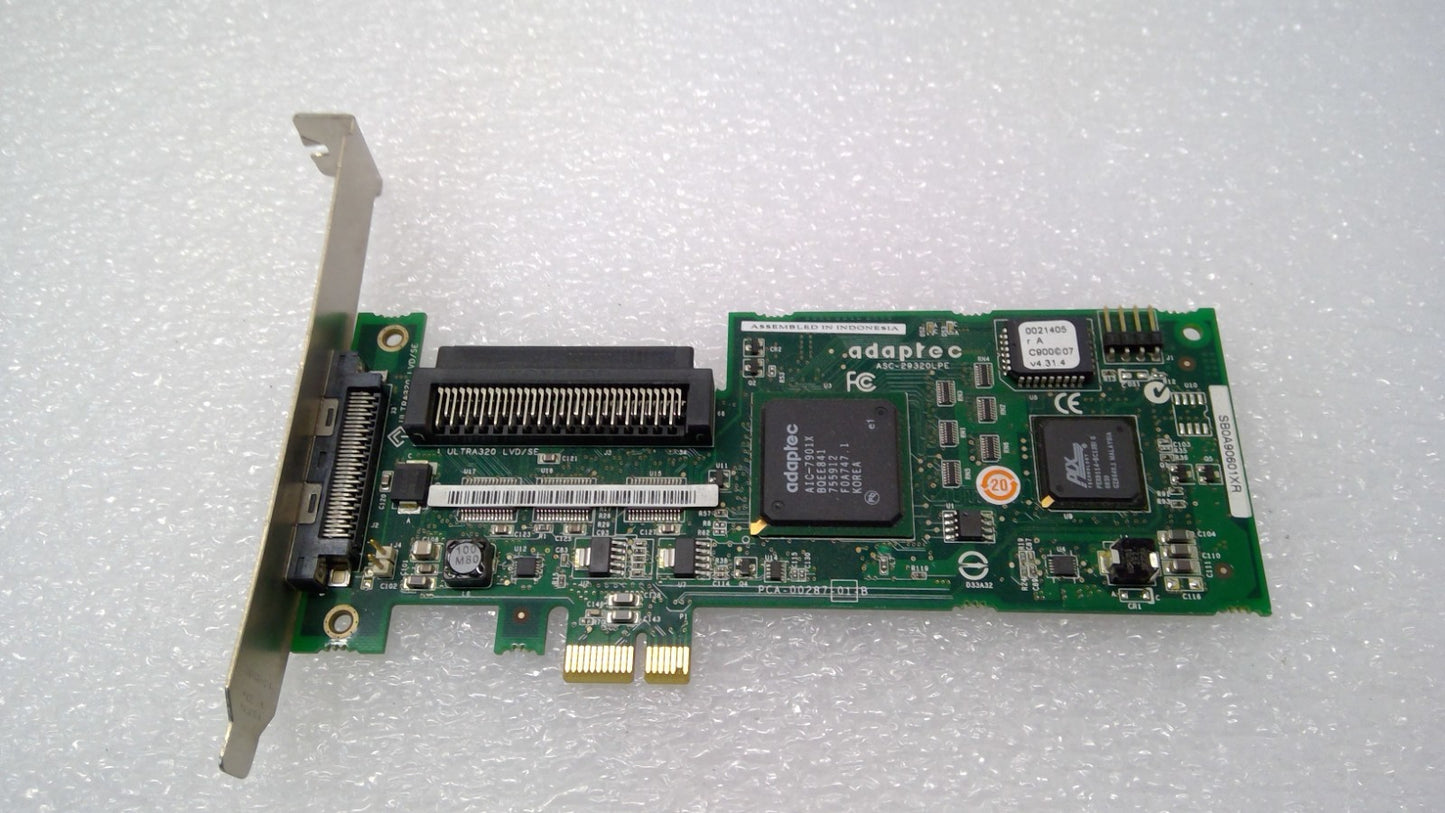 Adaptec ASC-29320 LP29320LPE Ultra320 SCSI Controller Card PCI-Express PCI-E