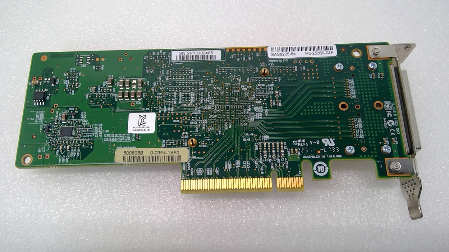 LSI SAS 9205-8e 6Gb/s 8-Port External SAS/SATA PCIe 2.0 HBA Controller Card LP