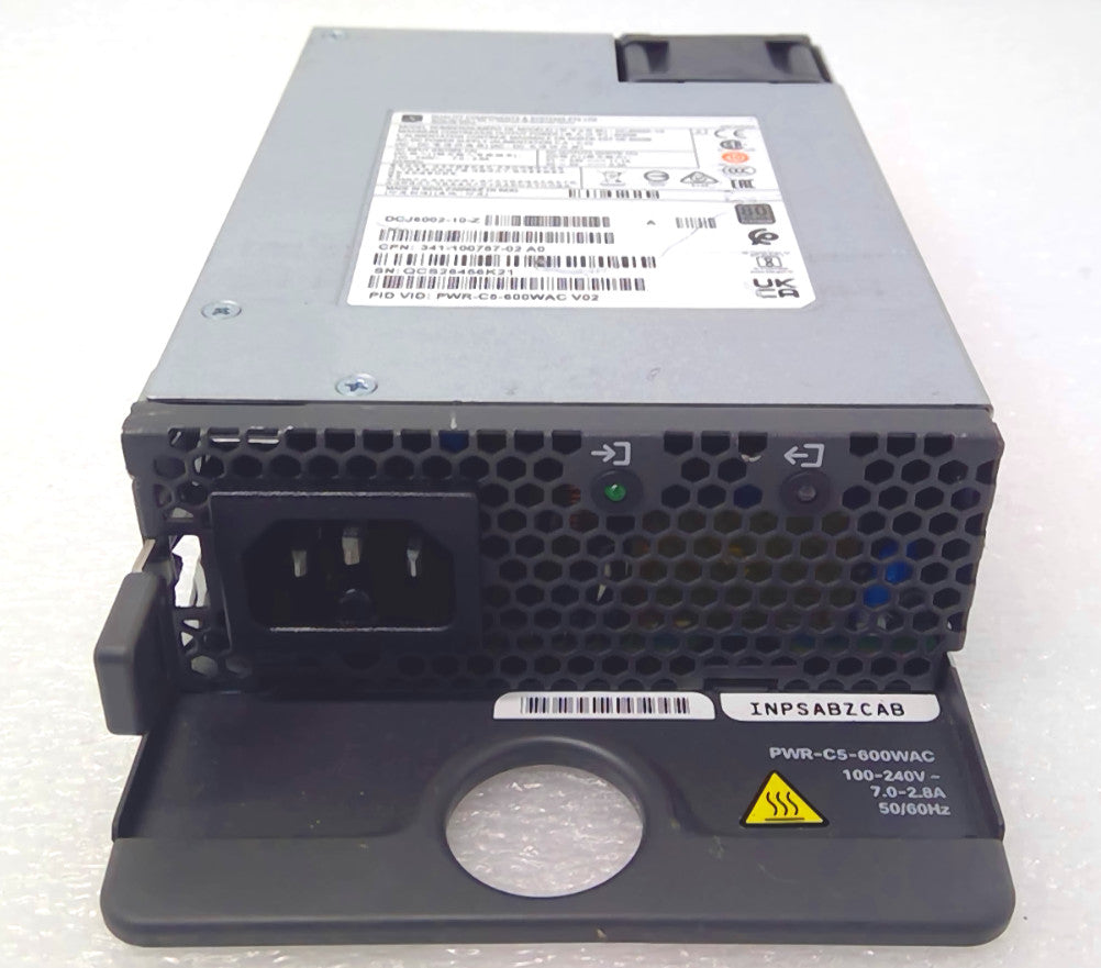 Cisco PWR-C5-600WAC 600W AC Power Supply Catalyst 9200 C9200L Switch PSU