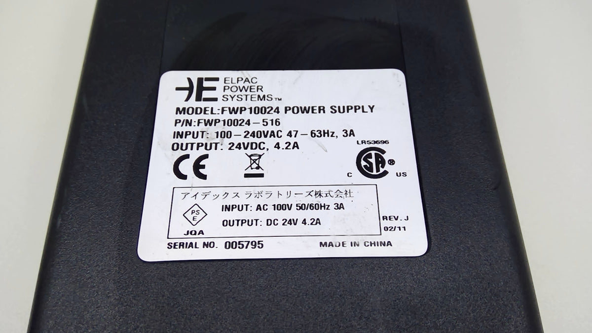 Genuine ELPAC FWP10024-516 24V 4.2A 100W 5-Pin DIN Industrial Power Supply