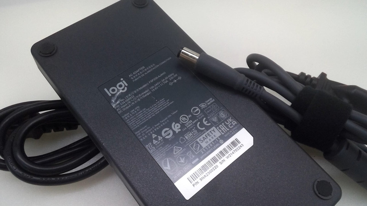 Genuine Logi tech 230W 19.5V 11.79A FSP230-AJAN3 AC Adapter 534-000932 7.4mm