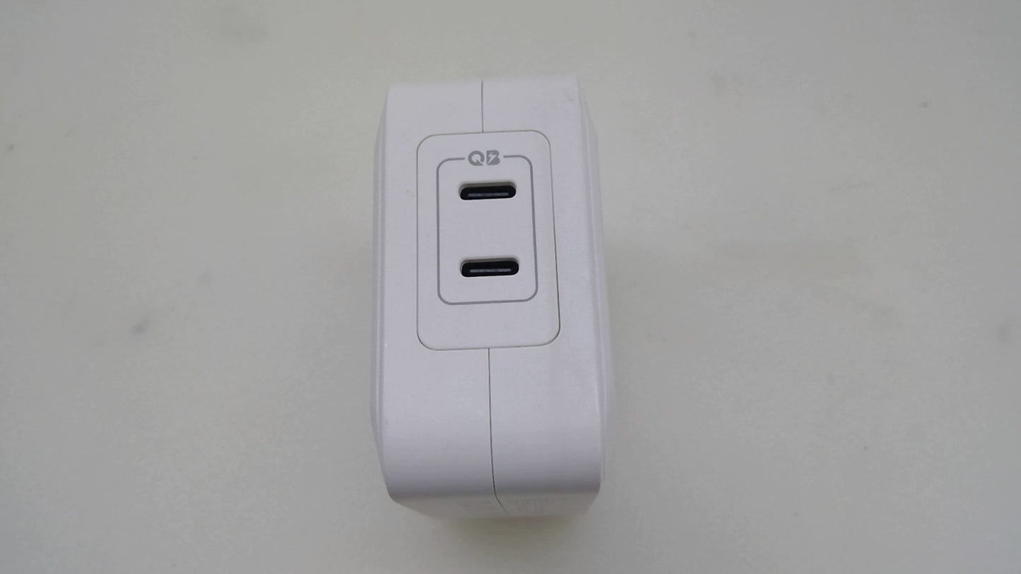 Spigen PE2008UL 100W Dual USB-C GaN Charger White for MacBook Dell HP Lenovo