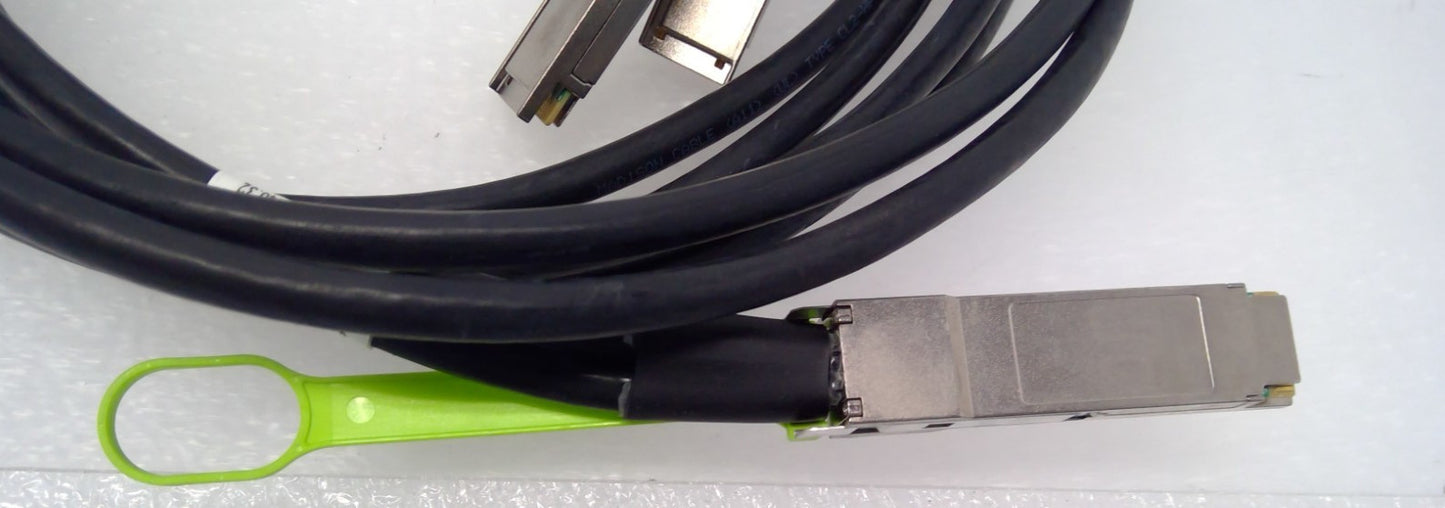 TE Connectivity 2360405-9 200G QSFP56 to 2xQSFP56 DAC Breakout Cable 3M 26AWG