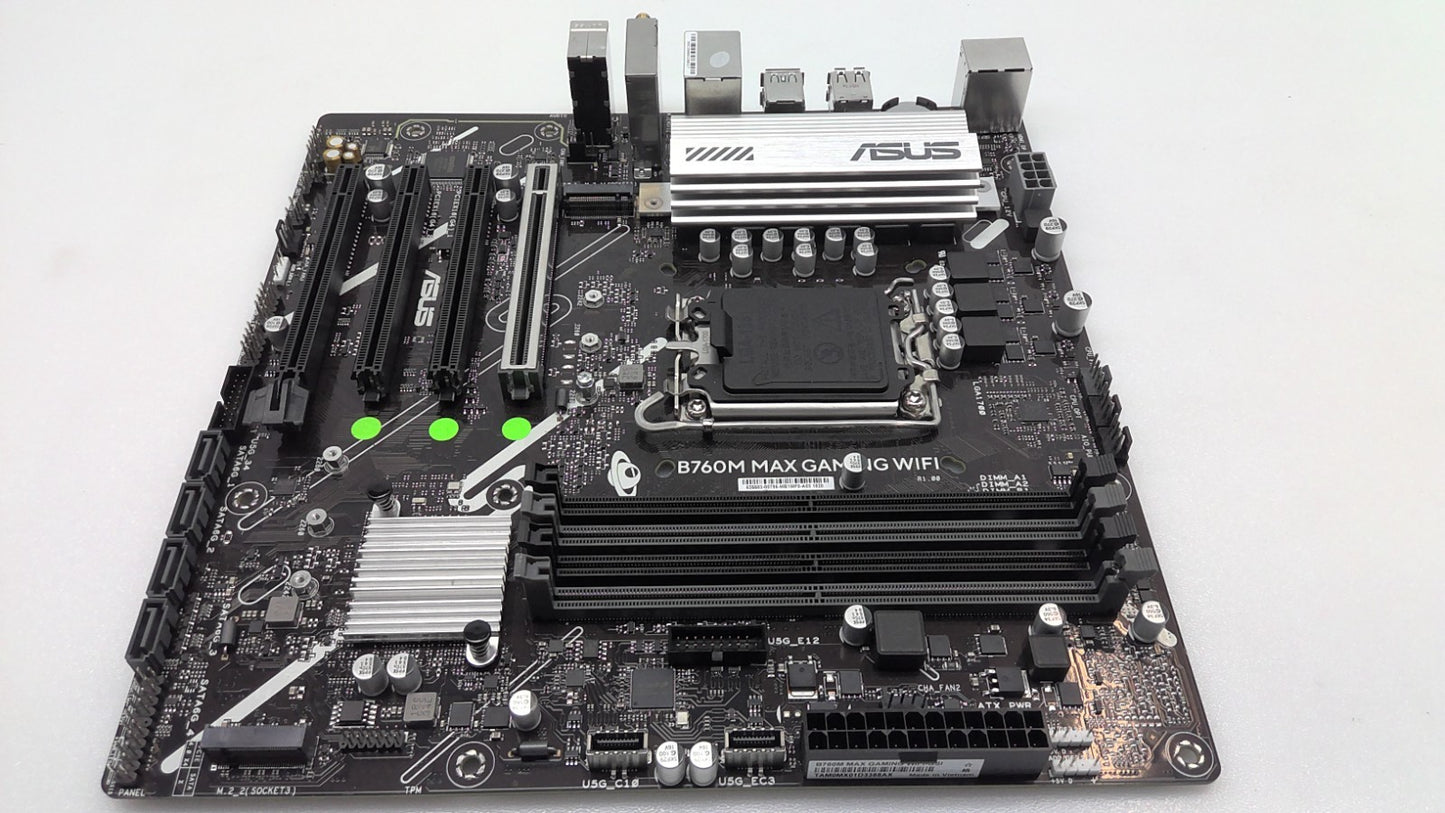 ASUS B760M MAX GAMING WIFI Motherboard DDR5 Intel LGA- 1851 *READ**