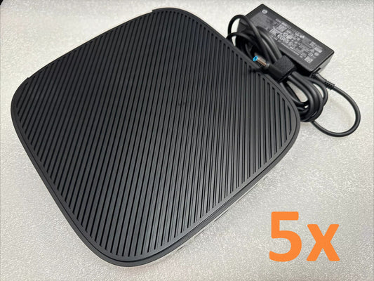 Lot of 5 - HP t530 mini-PC Thin Client w/ 45W PSU  **Read Details**