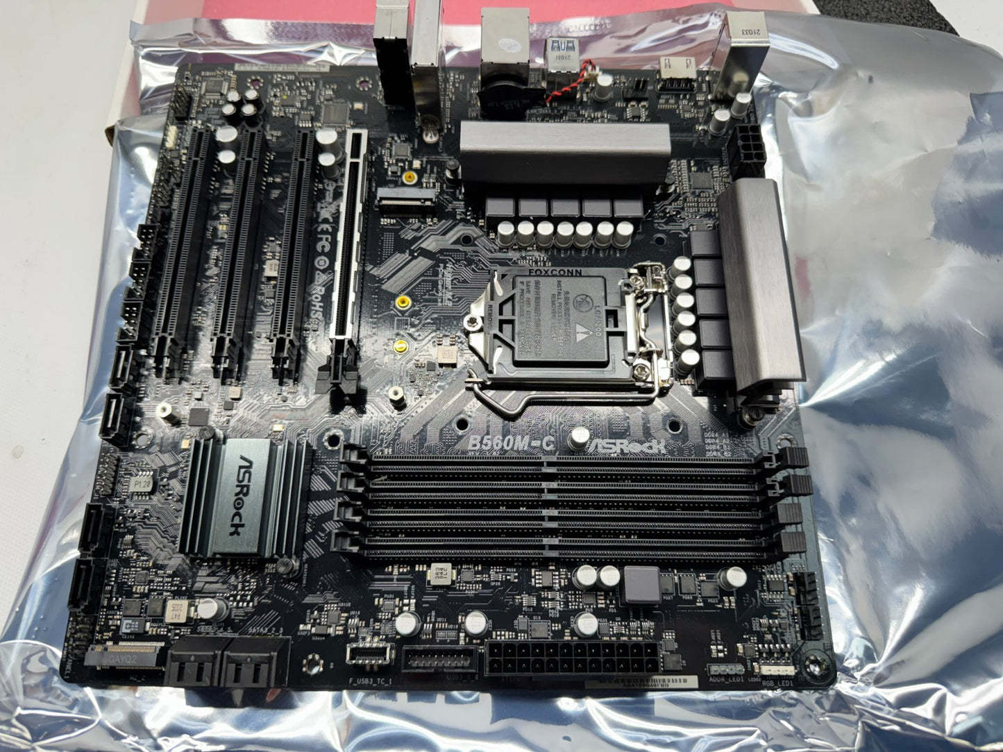 ASRock B560M-C Motherboard DDR4 LGA1200 WiFi Card open box